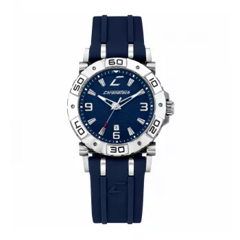 CHRONOTECH Meeste Kell RW0039 39mm Roostevaba Teras Analoog Kvarts Must Sihtnahkne Rihm