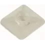 CIMCO kaablivitsa kinnitusalus 27x27 mm looduslik PA66 liim-/kruvikinnitus kuni 9 mm kaablivitsadele 181384