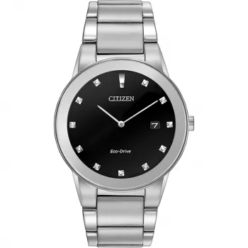 CITIZEN Eco-Drive meeste käekell AU1060-51G 40mm roostevaba teras must sihverplaat