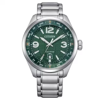 CITIZEN Eco-Drive meeste käekell AW1830-88X 42.6mm roostevaba teras roheline sihverplaat