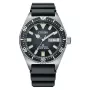 CITIZEN Meeste automaatne sukeldujakell NY0120-01E 41mm musta numbrilauga ja musta kummist rihmaga