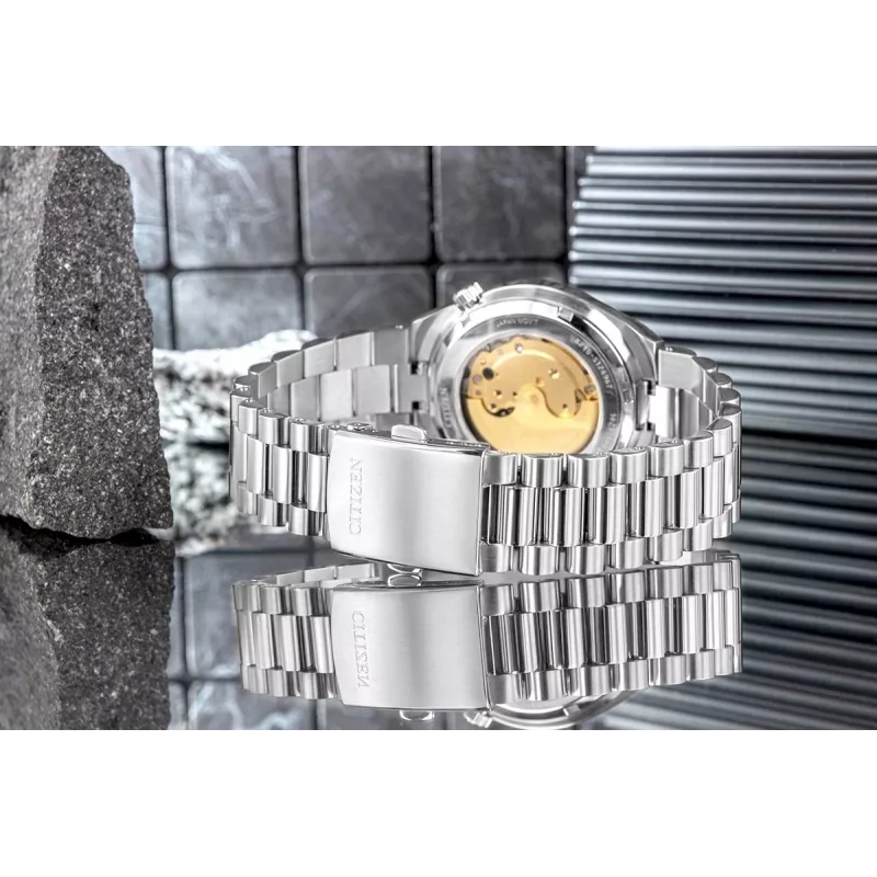 CITIZEN meeste automaatkell NJ0159-86X 40mm kuldse tooniga roostevabast terasest rohelise numbrilaual
