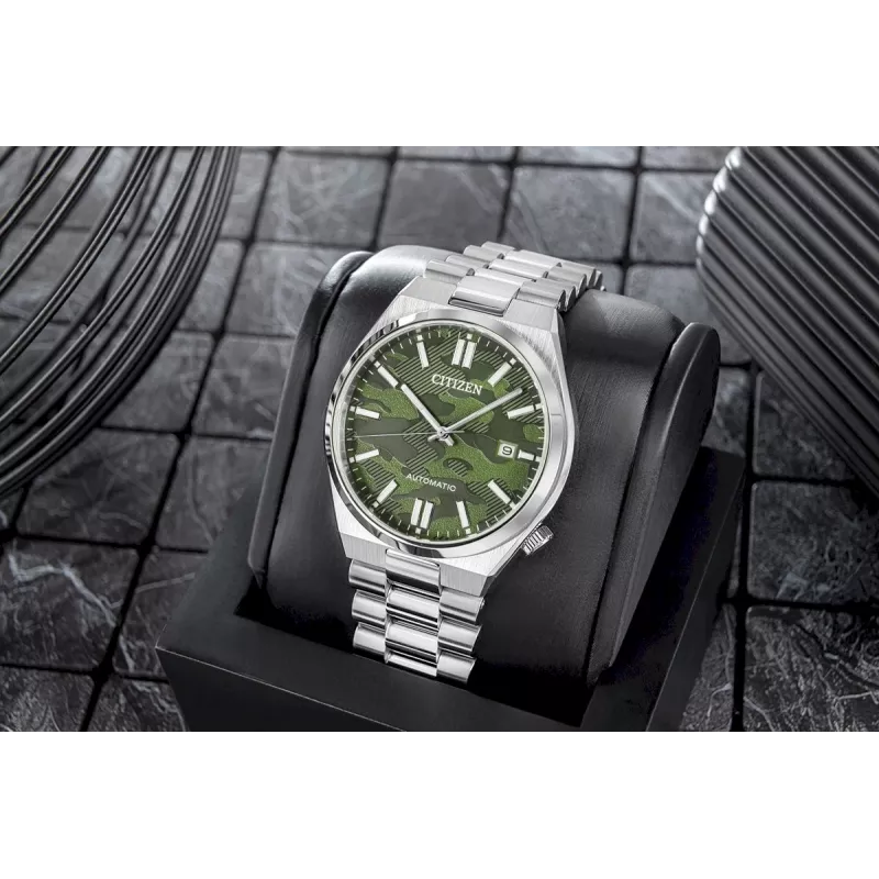 CITIZEN meeste automaatkell NJ0159-86X 40mm kuldse tooniga roostevabast terasest rohelise numbrilaual
