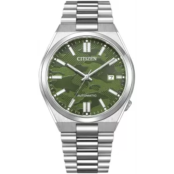 CITIZEN meeste automaatkell NJ0159-86X 40mm kuldse tooniga roostevabast terasest rohelise numbrilaual