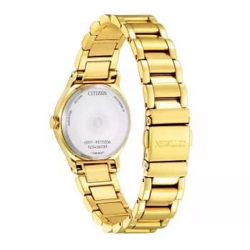 CITIZEN Women's Eco-Drive Watch EM0737-58E 28mm Stainless Steel Diamond Bezel