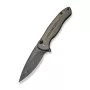 CIVIVI Button Lock Kitefin Folding Knife Damascus Steel Grey Aluminum