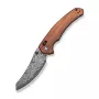 CIVIVI Sixgill Damasteel nuga süsinikkiust käepidemega, 88 mm tera, liner-lukk, flipper-avamismehhanism, keraamilised laagrid, pööratav sügavkandeklambriga, C24050-DS1