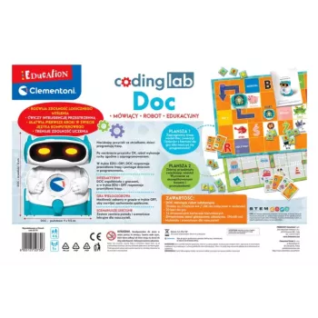 Clementoni DOC Haridusrobot Lastele, Poola Keel, 5+ Aastat, STEM Programmeerimismänguasi