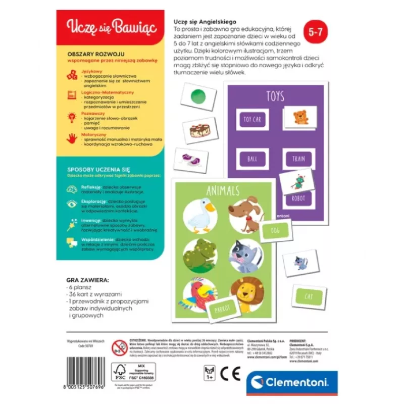 Clementoni õppemäng I'm Learning English Play and Learn Polish Language 28350
