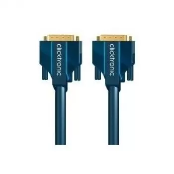CLICKTRONIC DVI-D Dual Link kaabel 2m – kullatud pistikud, topeltvarjestus, WQXGA 2560x1600