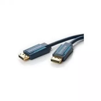 CLICKTRONIC Microconnect 10m DisplayPort-kaabel isane-isane must 4K 60Hz