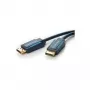 CLICKTRONIC Microconnect 10m DisplayPort-kaabel isane-isane must 4K 60Hz