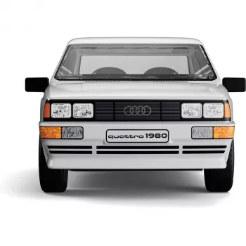 Cobi Audi Quattro 1980 Valge 1:35 Skaala Ehitusklotside Komplekt