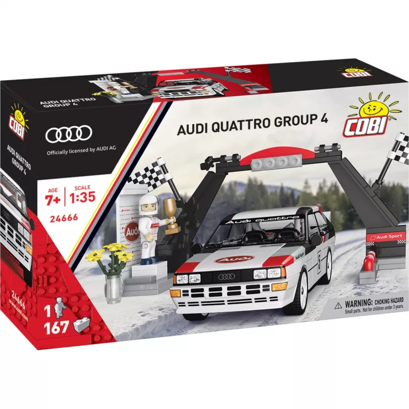 Cobi Audi Quattro Group 4 ehitusklotside komplekt (mõõtkavas 1:35, 240 tükki)
