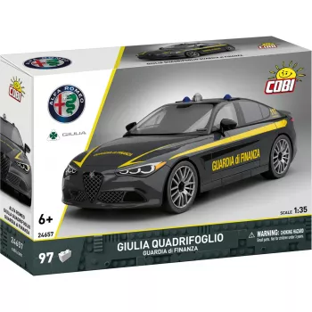 Cobi Ehitusklotside Mudel Alfa Romeo Giulia Quadrifoglio Guardia di Finanza 1:35