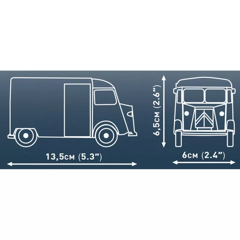 COBI Citroen Type H 1:35 Ehitusklotside Komplekt (246 tükki)
