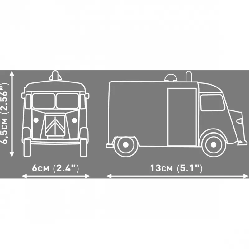 COBI Citroen Type H Police Ehitusklotside Komplekt (1:35 Skaala)