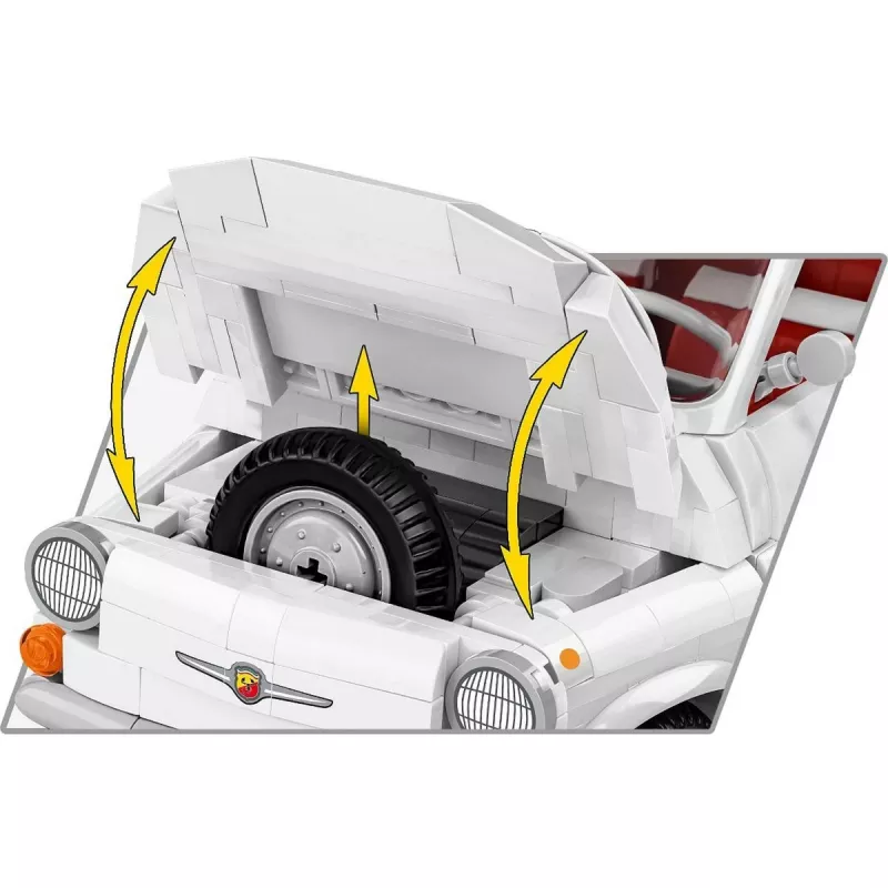 COBI Fiat 500 Abarth 1:12 Skaalaga Kaugjuhitav Auto (RTR) Punane