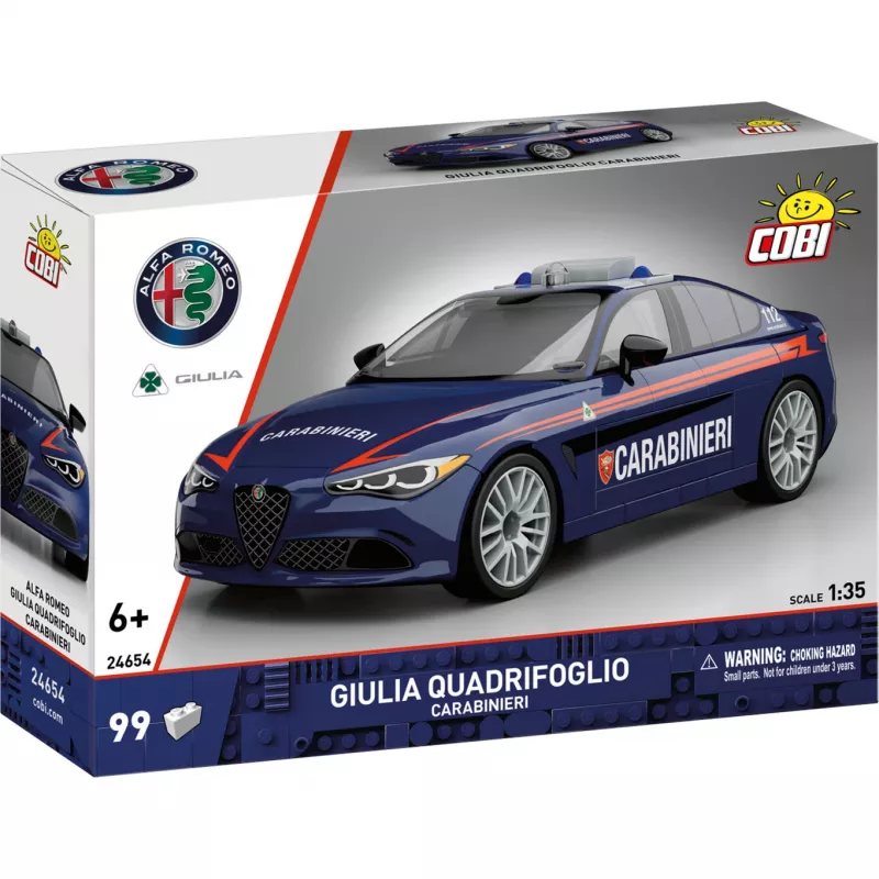 Cobi Giulia Quadrifoglio Carabinieri Ehitusklotside Komplekt 1:35