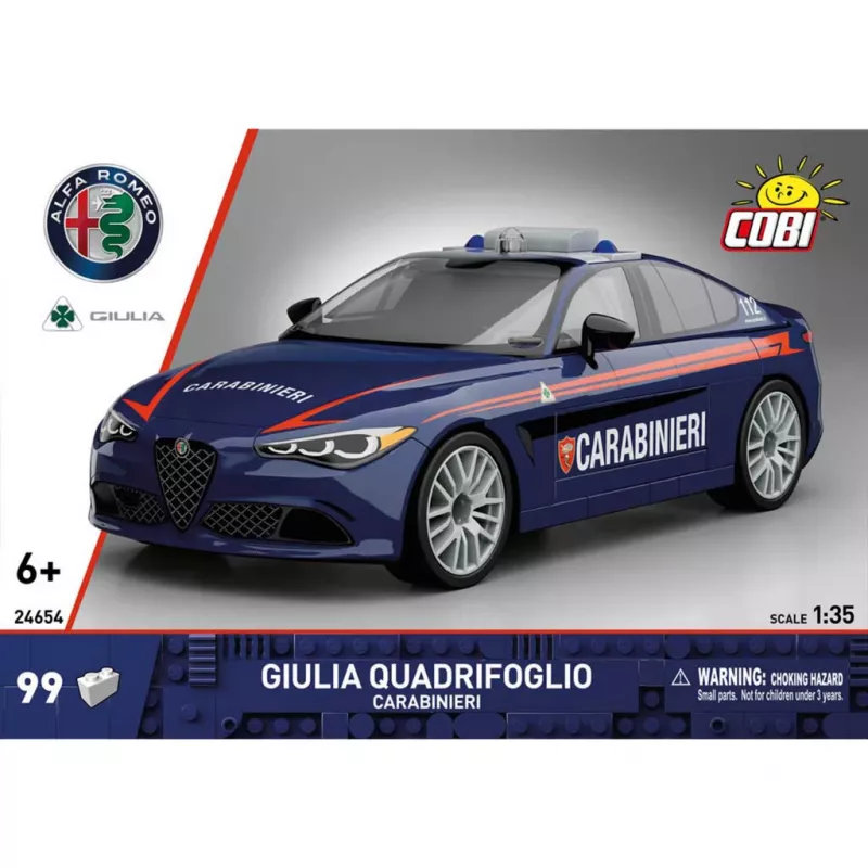 Cobi Giulia Quadrifoglio Carabinieri Ehitusklotside Komplekt 1:35