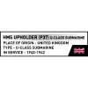 COBI HMS Upholder (P37) U-klassi allveelaev 1:300 mõõtkavas mudel ehitusklotside komplekt 4862
