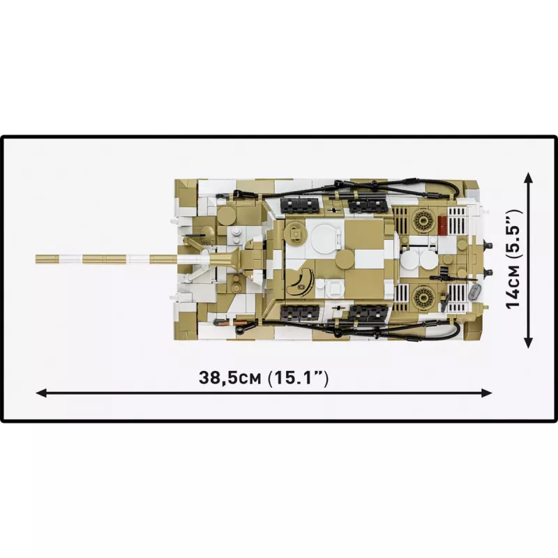 COBI Panzerjäger Tiger Ausf. B Jagdtiger ehitusklotside komplekt (1371 tükki)