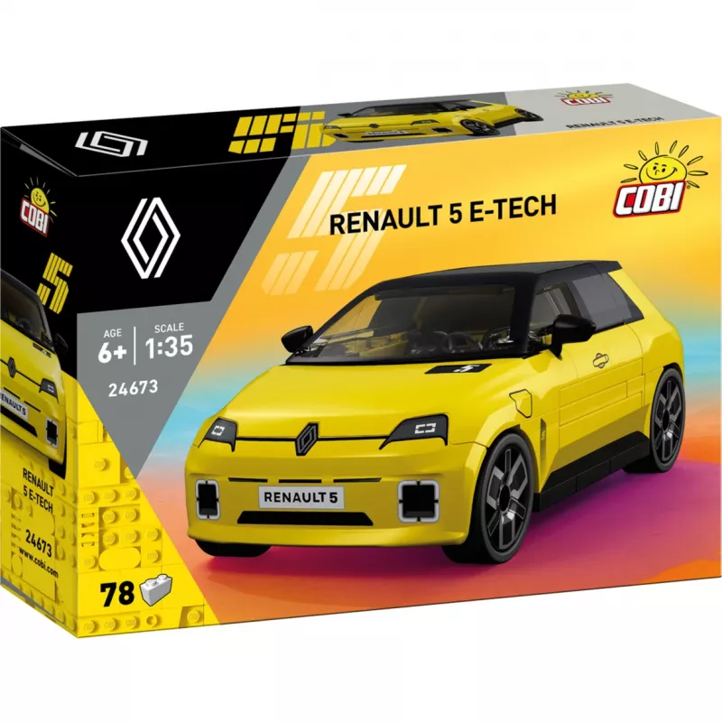 COBI Renault 5 E-Tech kollane 1:35