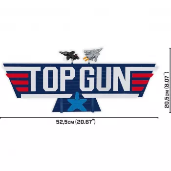 COBI Top Gun Logo F-14 Tomcat Fighter Jet Ehitusklotsid 732 Tükki