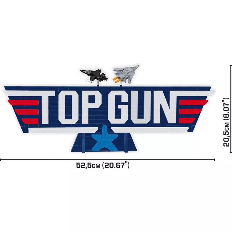 COBI Top Gun Logo F-14 Tomcat Fighter Jet Ehitusklotsid 732 Tükki