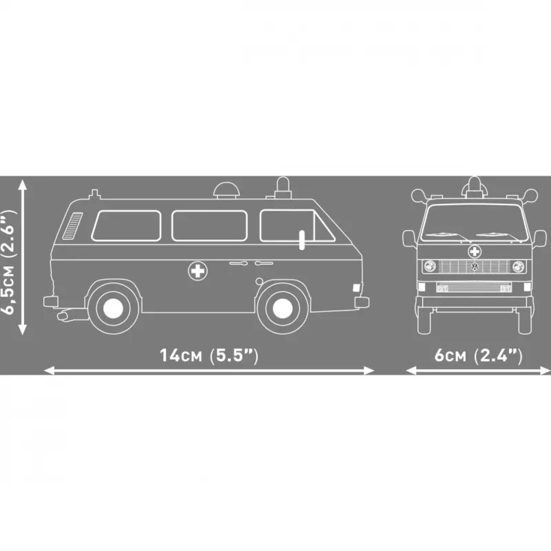 COBI Volkswagen T3 Ambulance Plastikmudelikomplekt 1:35