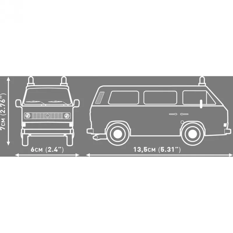 Cobi Volkswagen T3 Feuerwehr Tuletõrjeauto Ehitusklotside Komplekt (230 tükki)