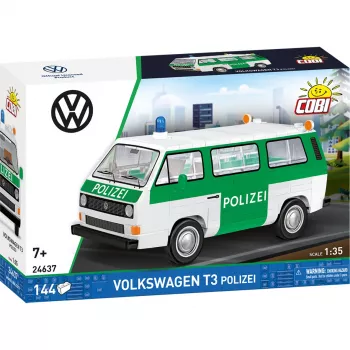 COBI Volkswagen T3 Politsei Ehitusklotside Komplekt Skaalas 1:35, 225 Tükki