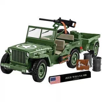 COBI Willys MB & Trailer Executive Edition Ehitusklotside Komplekt (400 tükki)