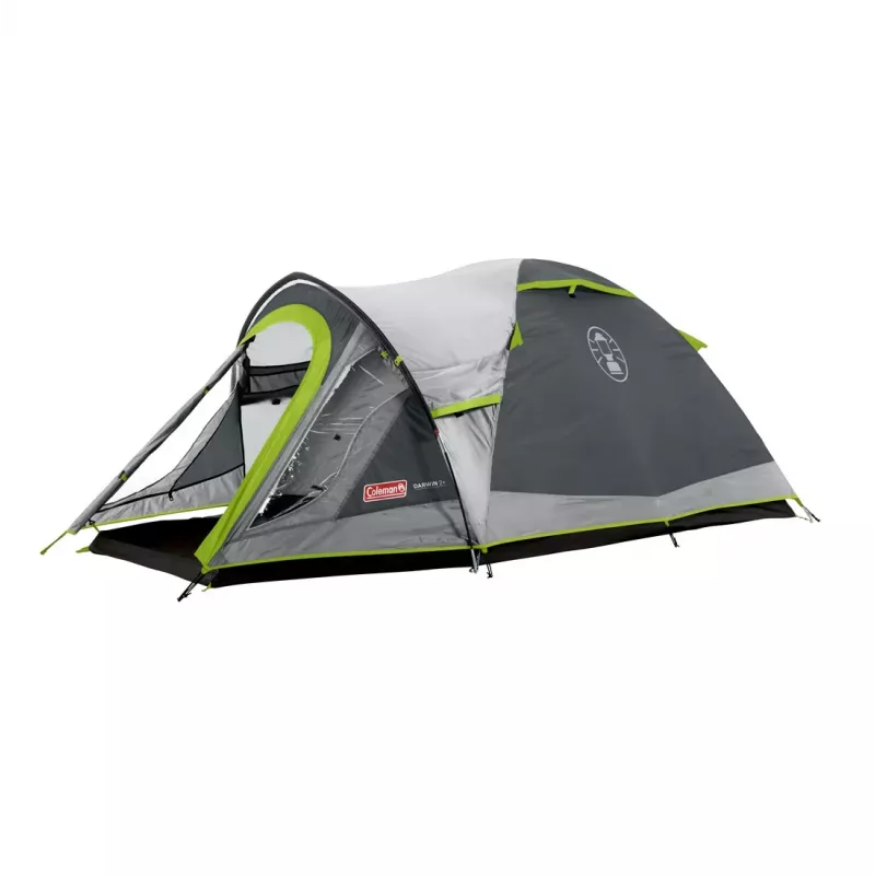 Coleman Darwin 2 Plus Dome Tent, 2-Person, Green-Light Grey