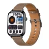 COLMI C28 Smartwatch – Must + Pruun Nahkrihm