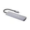 CONCEPTRONIC 7-in-1 USB-C dokkimisjaam HDMI, USB-C PD, 2x USB-A, SD- ja MicroSD-kaardilugejatega, 25 cm kaabel, Space Grey