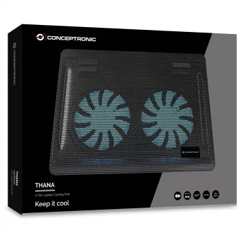 Conceptronic CNBCOOLPAD2F sülearvuti jahutuspadi 39,6 cm (15,6 inch)