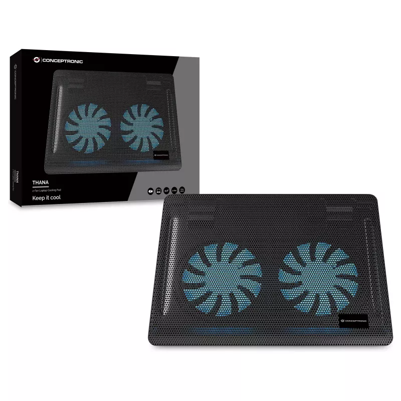 Conceptronic CNBCOOLPAD2F sülearvuti jahutuspadi 39,6 cm (15,6 inch)