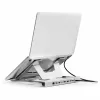 Conceptronic DONN35S sülearvuti alus 7-in-1 USB-C dokkimisjaamaga, Dual HDMI 4K60Hz, GbE, USB-C 5Gbps, 2x USB-A, 100W PD, hõbedane