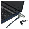 Conceptronic NBT Nano-Lock Dual sülearvuti kombinatsioonlukk, 4-kohaline, 1,8 m terastross, must/hõbe
