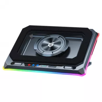 Conceptronic THYIA03B USB-C sülearvuti jahutusalus koos telefoni hoidikuga, RGB, 12V
