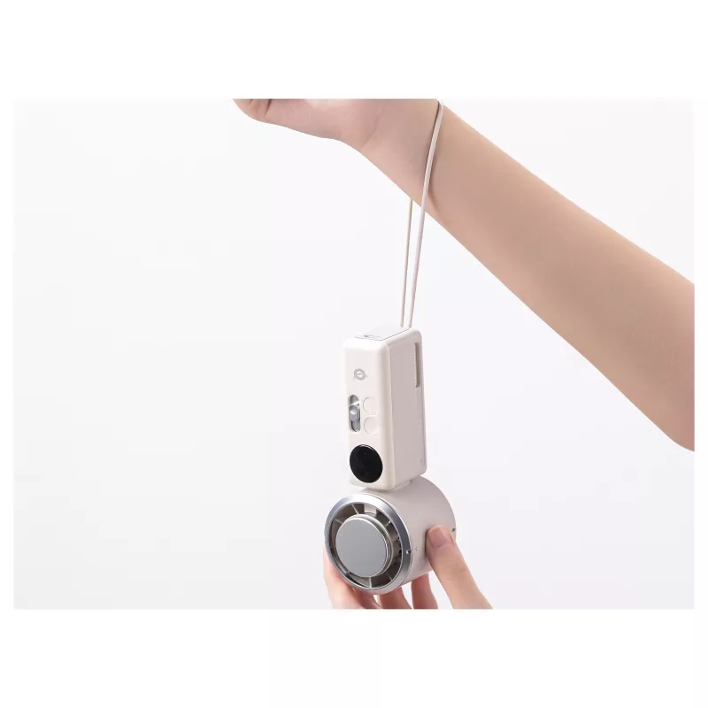 CONCEPTRONIC Turbo käeshoitav ventilaator jahutusplaadiga, kreem