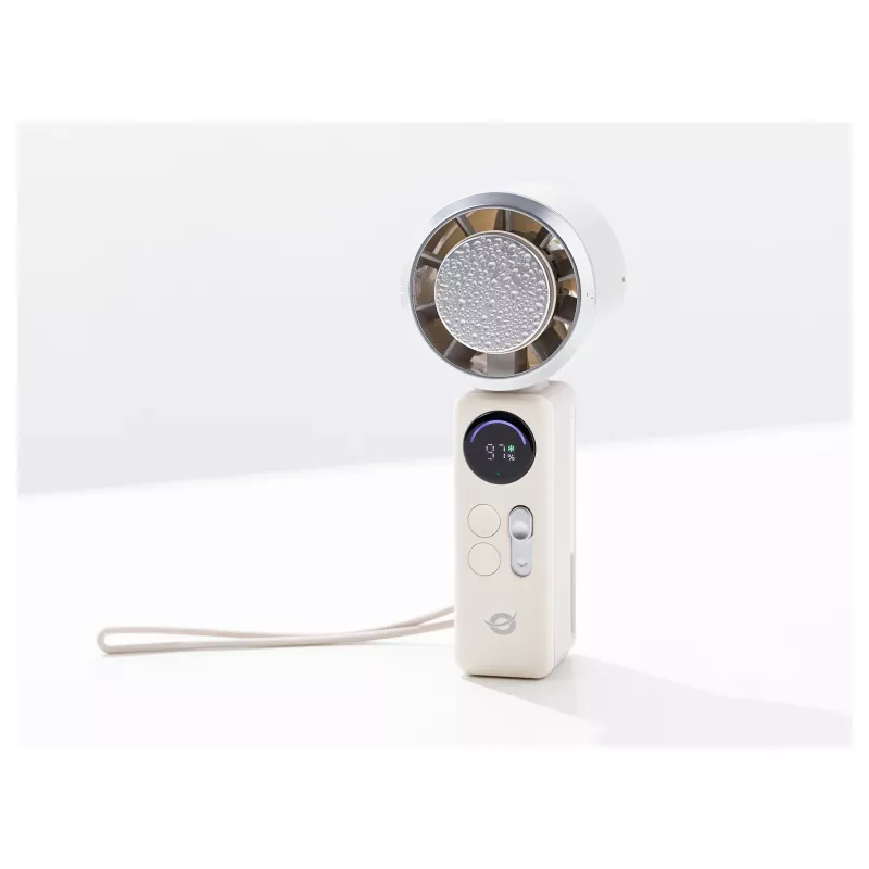 CONCEPTRONIC Turbo käeshoitav ventilaator jahutusplaadiga, kreem