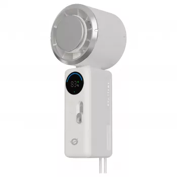 CONCEPTRONIC Turbo käeshoitav ventilaator jahutusplaadiga, kreem