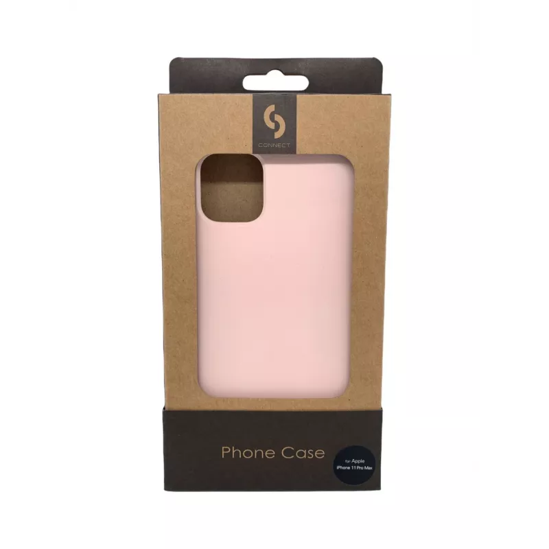 Connect Apple iPhone 11 Pro Max Soft Case with Bottom Pink Sand