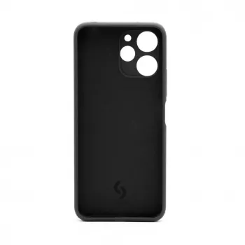 Connect Xiaomi Redmi 12 / Redmi 12 5G premium kvaliteediga pehme puutega silikoonümbris must