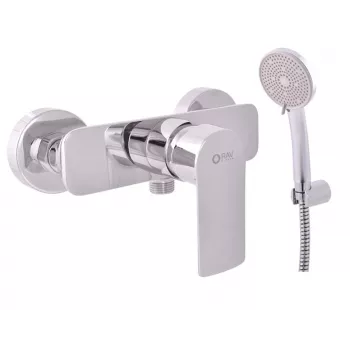 CONTIPRO Dušisegisti DVT481.5/1 Kroomitud, seinakinnitusega ühehoovaline messingist dušisegisti keraamilise kassettiga, G 1/2 inch väljalaskeava, 150 mm sisendite vahekaugus