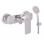 CONTIPRO Dušisegisti DVT481.5/1 Kroomitud, seinakinnitusega ühehoovaline messingist dušisegisti keraamilise kassettiga, G 1/2 inch väljalaskeava, 150 mm sisendite vahekaugus