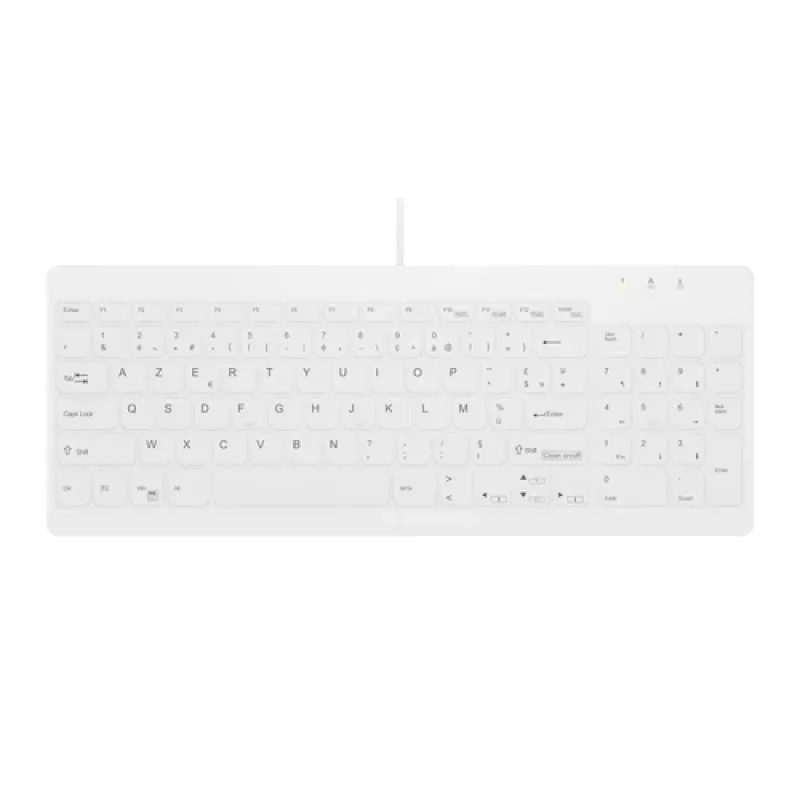 Contour ACTIVE KEY Hügieen Compact Ultraflat Juhtmega USB klaviatuur Must (AK-C7012F-UVS-W/FR)