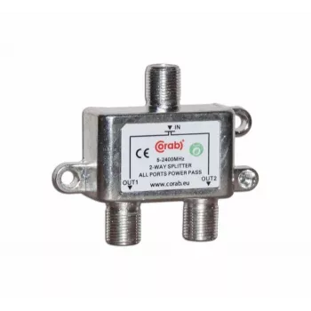 CORAB 2-suunaline RF signaalijagur 5-2400 MHz alalisvoolu läbipääsuga